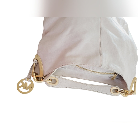 Michael Kors Ines Leather Hobo Shoulder Purse Bag MK Tag Charm Michael Kors. - Picture 6 of 16